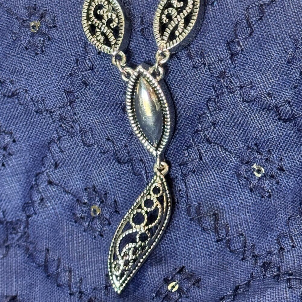 Napier Necklace Vintage Feel Silver Necklaces Earrings Bundle Napier Signed EUC